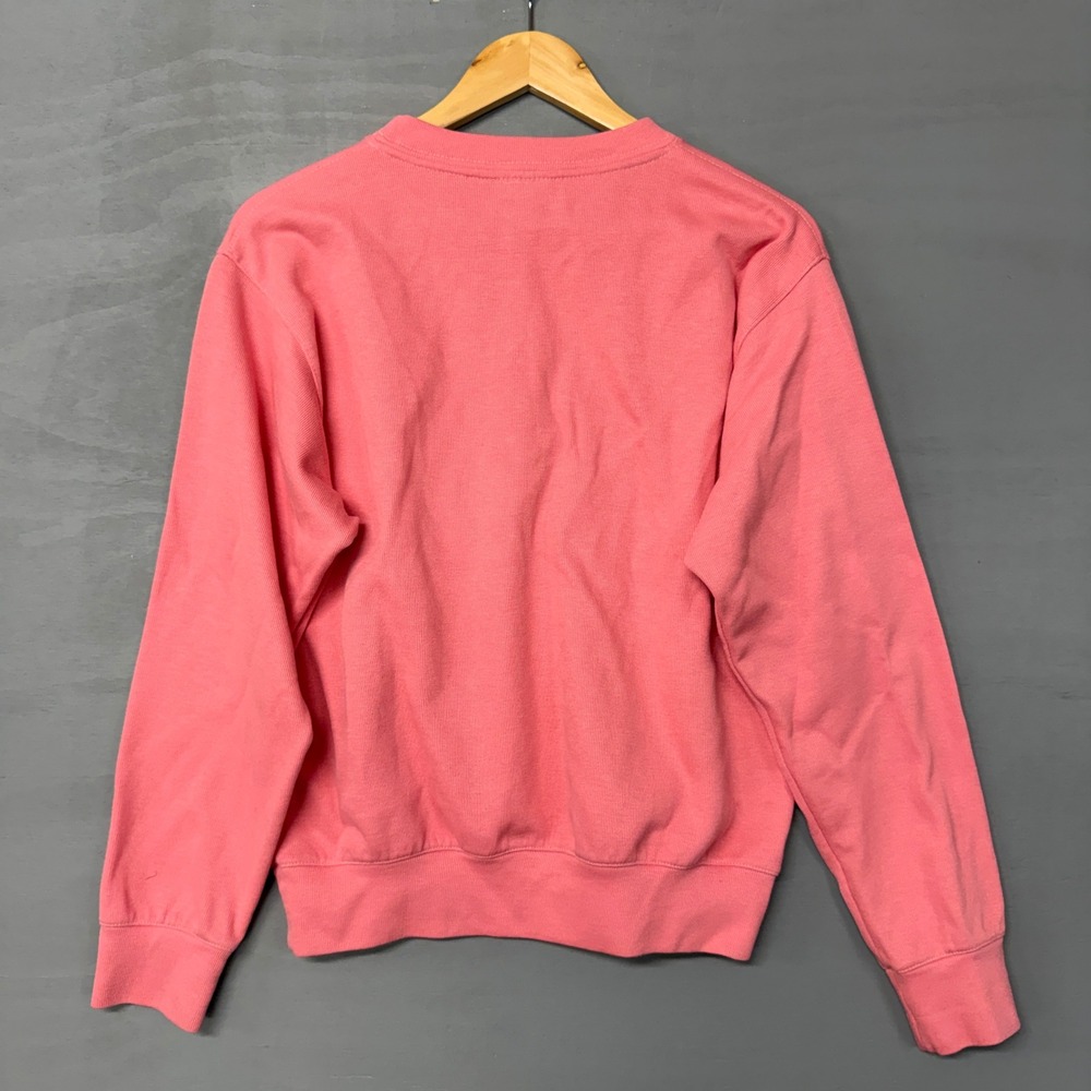 Vintage Greenbrier Sweatshirt Pink Crewneck Plaid Trim Souvenir Golf Large - Picture 2 of 6